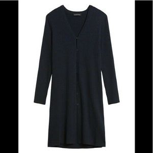 Banana Republic Merino Blend Duster Cardigan Sweater, Navy Size L - NWT